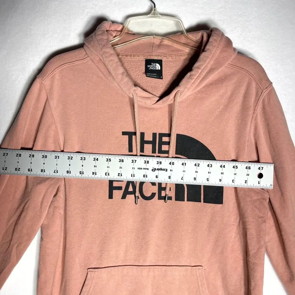 The North Face Sweat Shirt Hoodie‎ Pink with Black Lettering Mens Size S